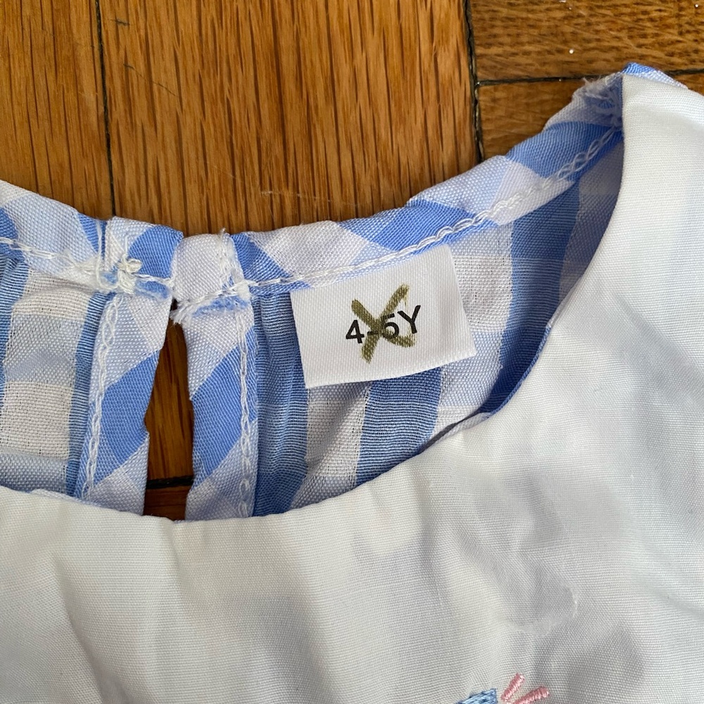 Girls Blue Christian Outfit Love Jesus Cross Baby Dress - Pink Ribbons 4-5 Y - Picture 4 of 7